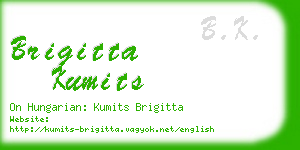 brigitta kumits business card